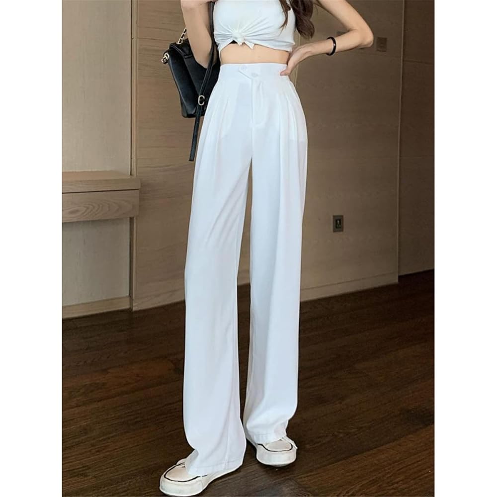 Amazon.com: Wide Leg Suit Pants for Women Spring Autumn High